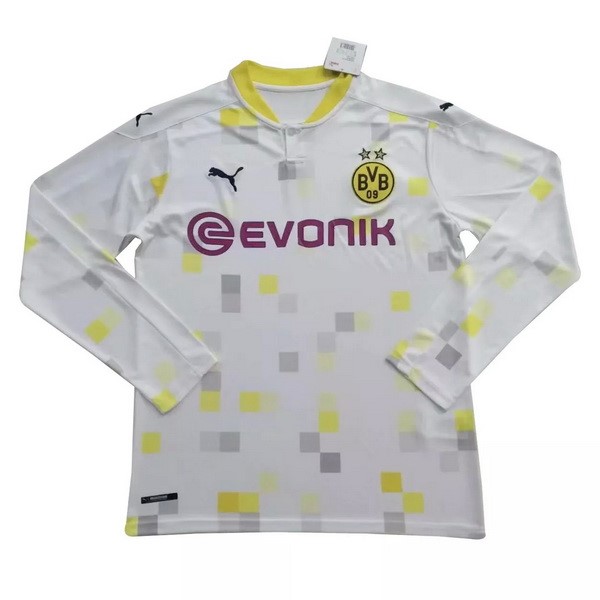 Tailandia Camiseta Borussia Dortmund 3ª ML 2020/21 Blanco